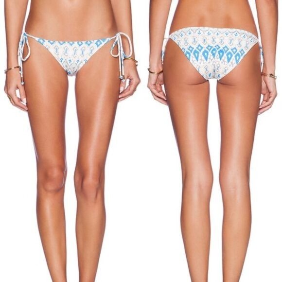 NWT Eberjey Bleached Blues Kate Bikini Bottom Size‎ L - Picture 1 of 9